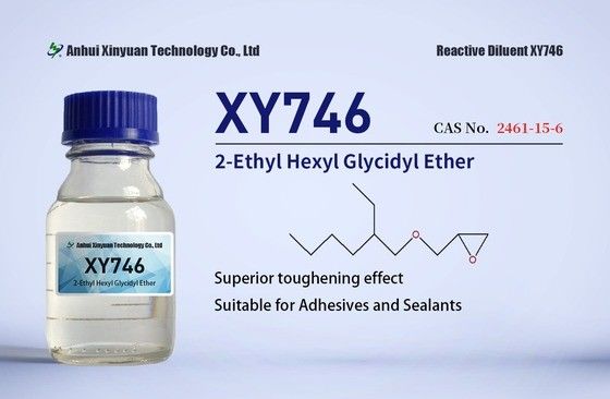 ÉTERES GLICIDÍLICOS DE 2-ETIL-HEXIL XY746 XY746P CAS 2461-15-6, ADESIVOS, REVESTIMENTO 100% SÓLIDO, LAMINAÇÃO, FERRAMENTARIA, ADUTOS DE AGENTE DE CURA, INTERMEDIÁRIO QUÍMICO PARA POLÍMEROS DE ENXERTO, TINTA DE BAIXO VOC
