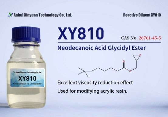 Éster Glicidílico do Ácido Neodecanoico XY810, CAS 26761-45-5, offset Cardura E10P, Carbonato terciário de glicidila, EC No. 247-979-2, Fórmula Molecular C13H24O3, 2,3-epoxipropil neodecanoato